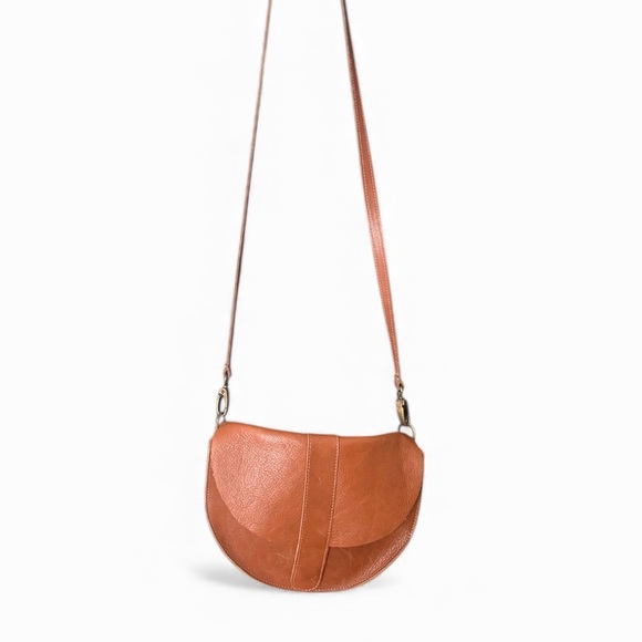 Molly G Los Angeles Tan Leather Crossbody Bag - Picture 2 of 5